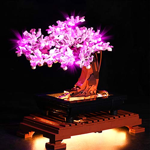 icuanuty Kit De Iluminación LED para Lego Creator Expert Bonsai Tree Set para Adultos Compatible con Lego 10281 (No Incluye El Juego Lego)