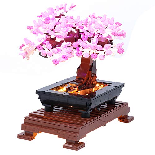 icuanuty Kit De Iluminación LED para Lego Creator Expert Bonsai Tree Set para Adultos Compatible con Lego 10281 (No Incluye El Juego Lego)