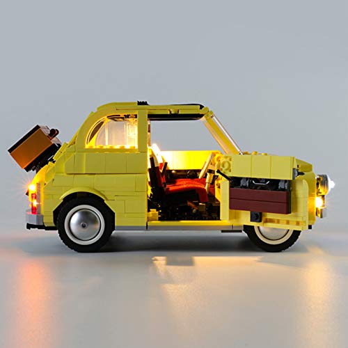 icuanuty Kit De Iluminación LED para Lego Creator Fiat 500 Classic Compatible con Lego 10271 (No Incluye El Juego Lego)