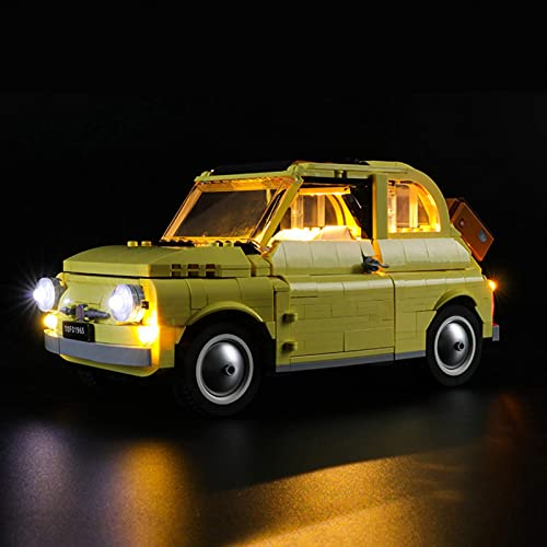 icuanuty Kit De Iluminación LED para Lego Creator Fiat 500 Classic Compatible con Lego 10271 (No Incluye El Juego Lego)