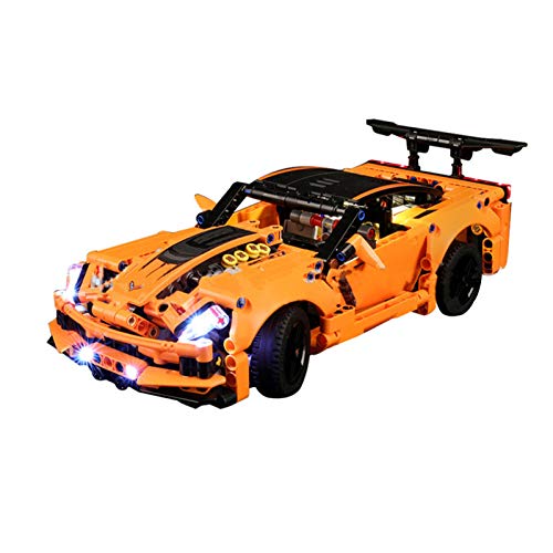 icuanuty Kit De Iluminación LED para Lego Technic Chevrolet Corvette Zr1 Race Car Compatible con Lego 42093 (No Incluye El Juego Lego)