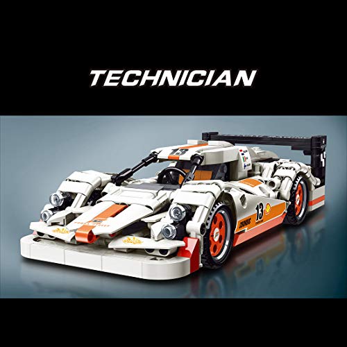 IKAO Technic - Juego de 667 piezas de construcción para McLaren Senna GTR Racing Sports Car Building Blocks Sets para niños y adultos, compatible con Lego