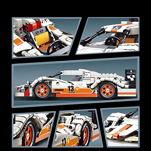 IKAO Technic - Juego de 667 piezas de construcción para McLaren Senna GTR Racing Sports Car Building Blocks Sets para niños y adultos, compatible con Lego