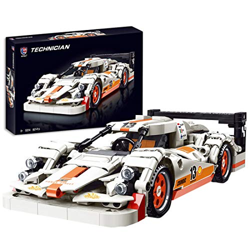 IKAO Technic - Juego de 667 piezas de construcción para McLaren Senna GTR Racing Sports Car Building Blocks Sets para niños y adultos, compatible con Lego