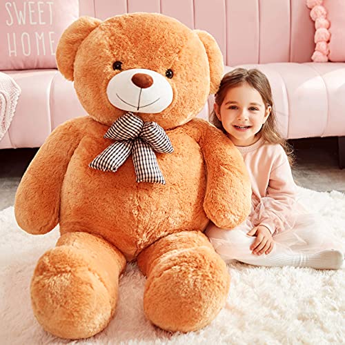 IKASA Oso de Peluche Gigante Juguetes Suaves Peluches (Marrón, 120cm)