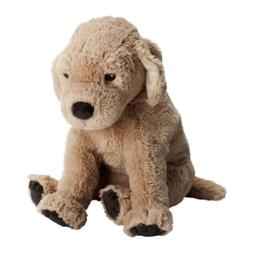 Ikea Gosig Golden IKE-001.327.98 - Cachorro de Peluche (40 cm, Muy Suave, plátano)