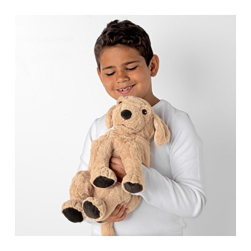 Ikea Gosig Golden IKE-001.327.98 - Cachorro de Peluche (40 cm, Muy Suave, plátano)