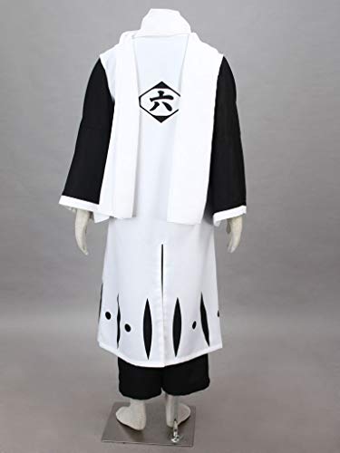 Ilovcomic Masculino Bleach Cosplay Tousen Kaname 4th Costume Squad Nueve Capitán Uniforme Simplificar Ver - blanco - 3XL