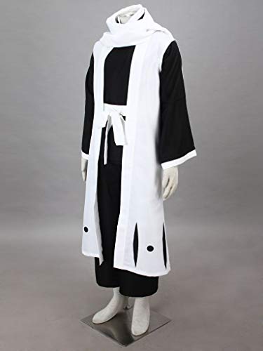 Ilovcomic Masculino Bleach Cosplay Tousen Kaname 4th Costume Squad Nueve Capitán Uniforme Simplificar Ver - blanco - 3XL