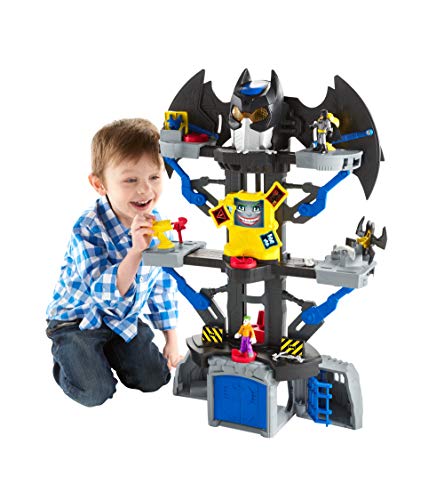 Imaginext- DC Batman Súper Friends Transforming Batcave, Multicolor (Fisher Price CHH91)