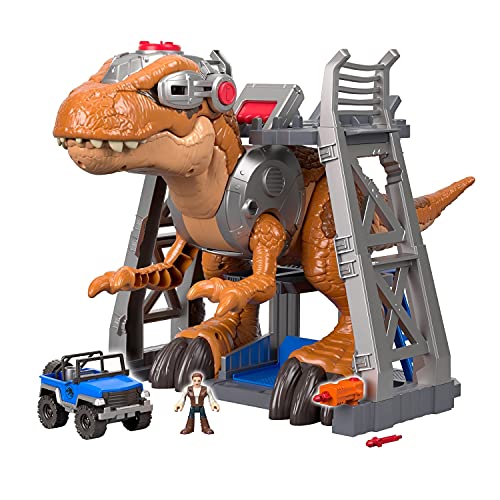 Imaginext Jurassic World, Dinosaurio Rex Jurásico de juguete (Mattel FMX85)