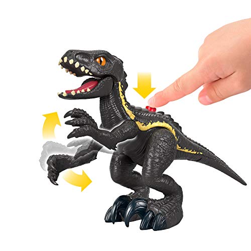 Imaginext Jurassic World Indoraptor & Maisie, figura de acción y juguete de dinosaurio (Mattel GKL51)