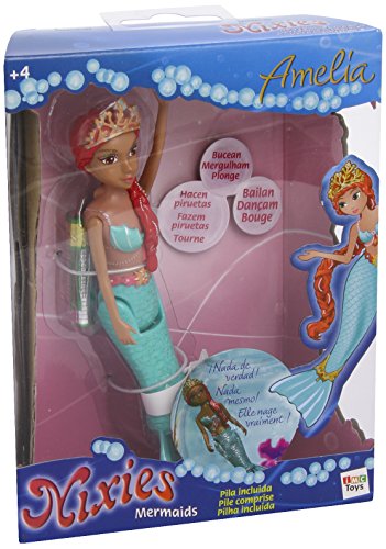 IMC Toys 9738 - Sirena nadadora Nixies, 18 cm, 3 modelos surtidos: Bella, Narissa y Amelia (1 unidad)