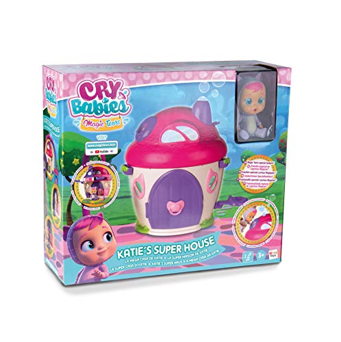 IMC Toys - Bebés Llorones Lágrimas Mágicas La Mega casa de Katie (97940) + Toys- Bebés Llorones Lágrimas Mágicas, Bibe Casita - Chupete (97971)