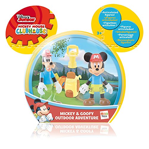 IMC Toys Mouse Disney Juguete Aventura al Aire Libre con figurinas de Mickey y Goofy, Multicolor (181878)