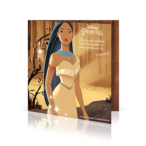 IMPACTO COLECCIONABLES Disney Princess Birthday Card Gifts Present Blank Card with 50p Shaped Keepsake Coin Included - Pocahontas