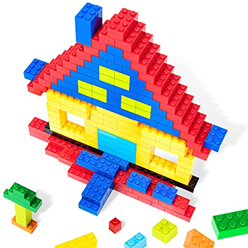 iNeego Bloques de Construcción 1000 Piezas Bloques de Construcción Infantil 3D Juegos de Construcción Ladrillos de Construcción Juguete Colorido Juego para Niños Juguetes Educativos