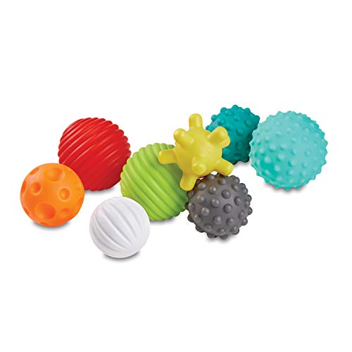 Infantino Set con Bolas, Bloques y Animales - Set con pelotas, cubos y animales, para desarrollar conocimiento y habilidades sensoriales, set de 20 piezas