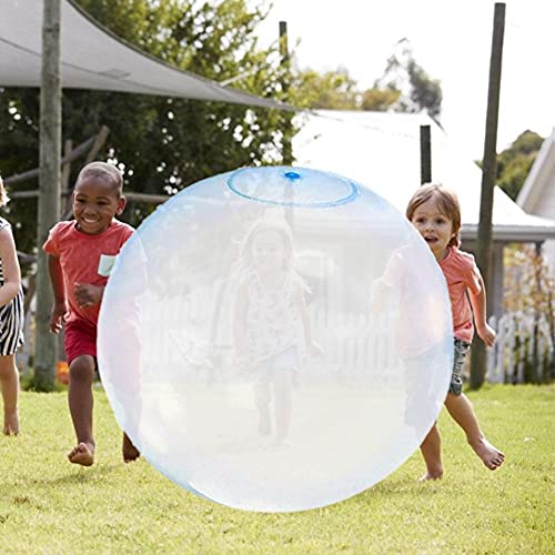 Inflable Burbuja Bolas Diversión Super Bubble Bola de la Burbuja niños de Juguete de Agua Gigante Azul 60cm