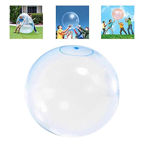 Inflable Burbuja Bolas Diversión Super Bubble Bola de la Burbuja niños de Juguete de Agua Gigante Azul 60cm