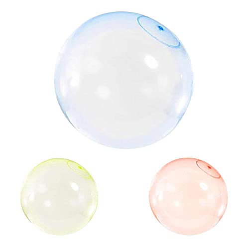 Inflable Burbuja Bolas Diversión Super Bubble Bola de la Burbuja niños de Juguete de Agua Gigante Azul 60cm