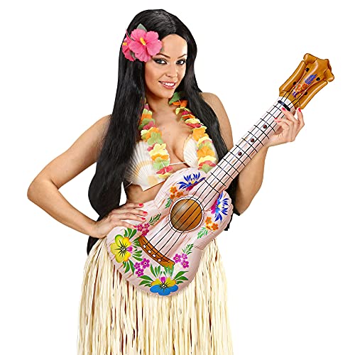 Inflable Hula Guitarra 105cm inflable Accesorio para Tropical Beach & hawaianas de disfraces Disfraces Up & Trajes