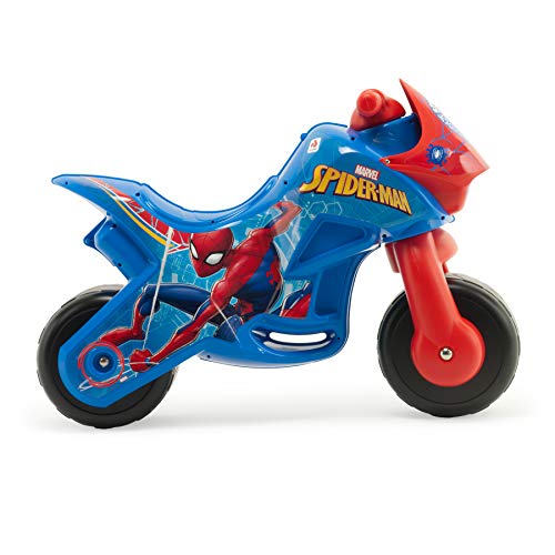 INJUSA - Correpasillos Twin Dessert Spiderman con Decoración Permanente e Impermeable y Ruedas Anchas Recomendado a niños +18 Meses