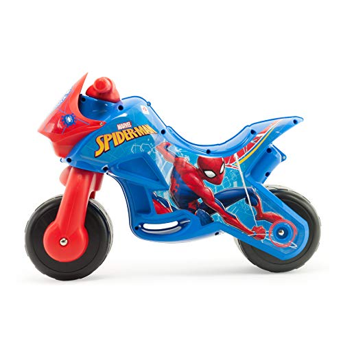 INJUSA - Correpasillos Twin Dessert Spiderman con Decoración Permanente e Impermeable y Ruedas Anchas Recomendado a niños +18 Meses