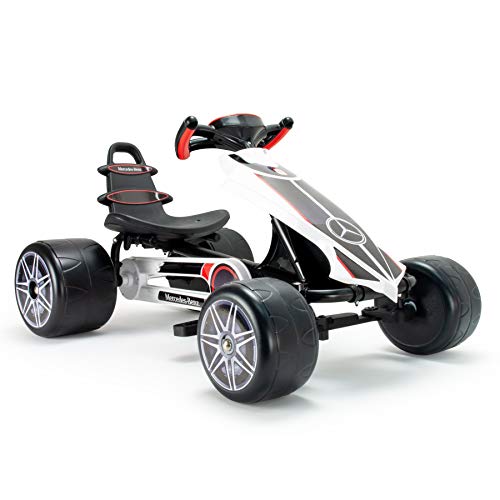 INJUSA - Go Kart Mercedes para Niños de más de 2 Años con Sillín Ajustable y a Pedales, multicolor (4122)