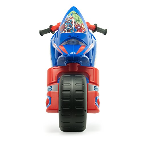 INJUSA – Moto Correpasillos Hawk XL de Avengers con Licencia Oficial Marvel y Ruedas Anchas Recomendado a Niños +3 Años