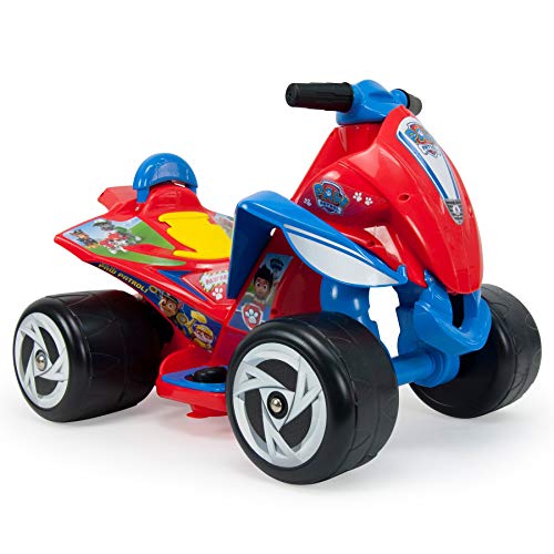 INJUSA - Quad Wings Paw Patrol 6V Color Rojo con Acelerador en Pie y Ruedas Anchas de Plástico Recomendado a Niños de 1 a 3 Años