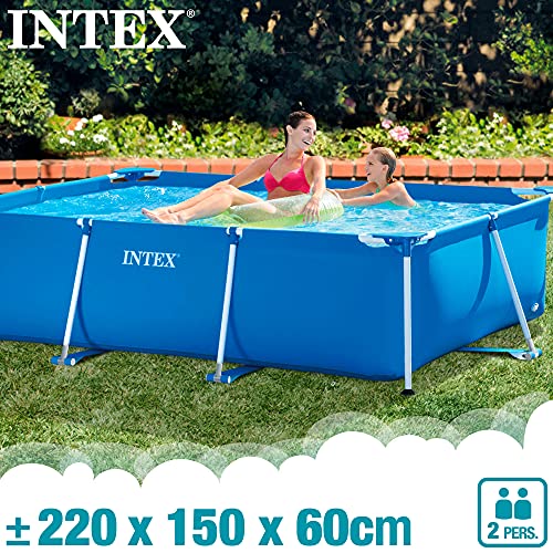 Intex 28270NP Small Frame - Piscina desmontable, 220 x 150 x 60 cm, 1.662 litros