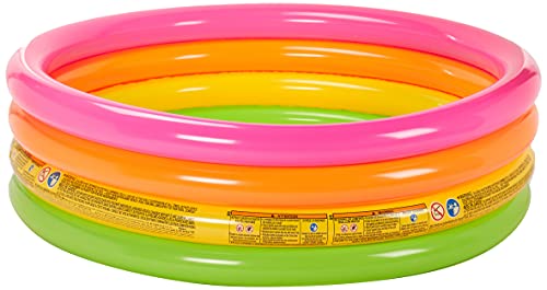 Intex 56441NP - Piscina hinchable 4 aros colores 168 x 46 cm,780 litros