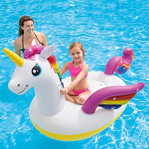 Intex 57561NP - Unicornio hinchable tamaño mediano 198x140x97 cm