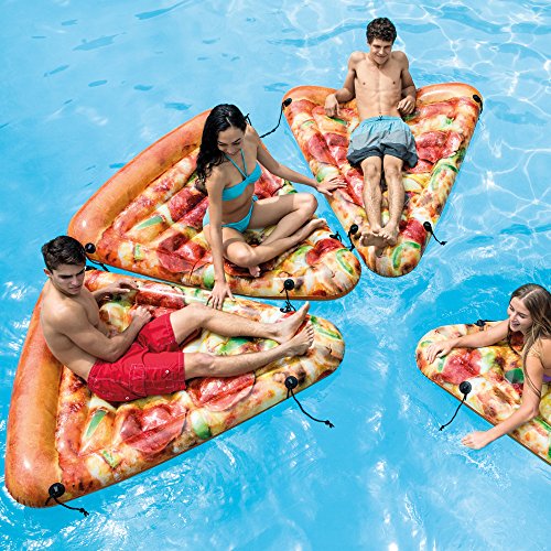 Intex 58752EU - Colchoneta hinchable Pizza 145 x 175 cms