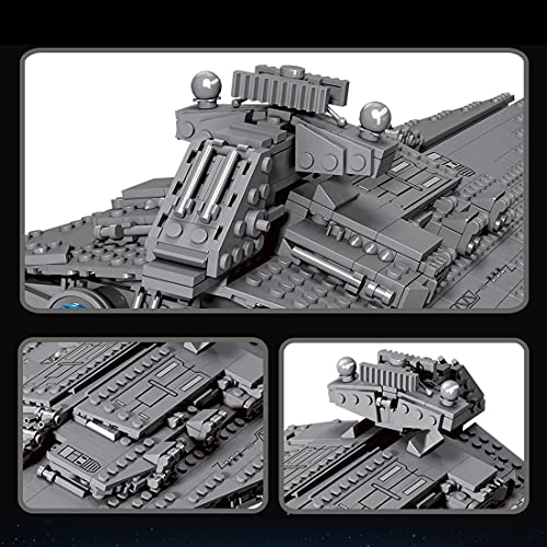 IPOT Juego de bloques de construcción de nave espacial, 891 piezas de ci-fi, guerras espaciales, destructor estrellado del nivel victorio, bloques de construcción, modelo compatible con Lego Star Wars