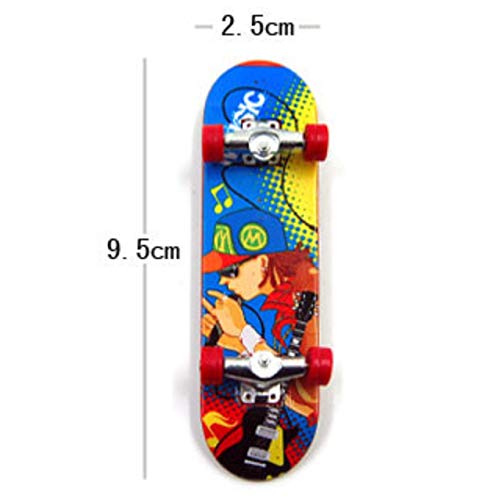 iwobi Finger Skateboards, 10pcs Mini diapasón, Patineta de Dedos Profesional Juegos de Deportes Niños