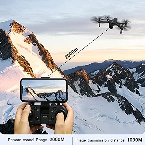 J-Clock Drone Plegable para Adultos con evitación Inteligente obstáculos, GPS FPV Drones con cámara 4K HD para Adultos, 60 min (30 + 30) duración la batería Incluye 2 baterías y Estuche Transporte