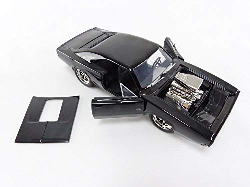 Jada- Coche Fast and The Furious 1970 Dodge Charger R7T 1970/1:24, Color Negro (30737)