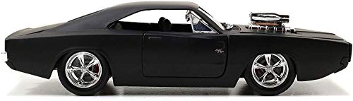 Jada Fast & Furious Dom's Matte Black 1970 Dodge Charger R/T 1:24 Die Cast Vehicle