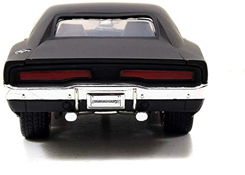 Jada Fast & Furious Dom's Matte Black 1970 Dodge Charger R/T 1:24 Die Cast Vehicle