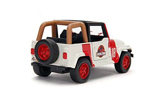 Jada Jurassic Park Jeep Wrangler Radiocontrol, 15 x 7 x 7 cm