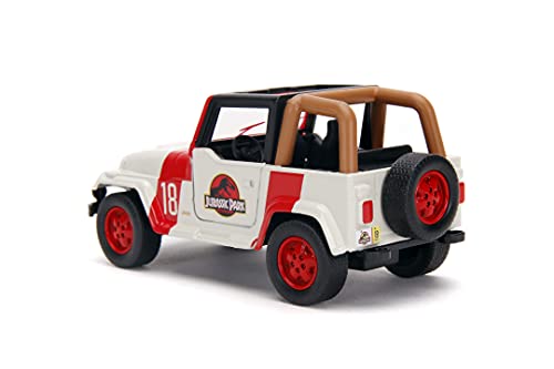 Jada Jurassic Park Jeep Wrangler Radiocontrol, 15 x 7 x 7 cm