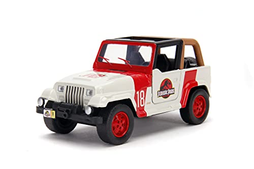 Jada Jurassic Park Jeep Wrangler Radiocontrol, 15 x 7 x 7 cm