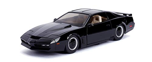 Jada- Kitt Coche fantástico Metal 1:24 con Luces Coleccionismo, Color negro, Talla Única (253255000)