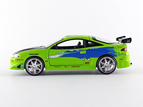 Jada Toys – 97603 Gr – Mitsubishi Eclipse – Fast and Furious – Escala 1/24 – Verde