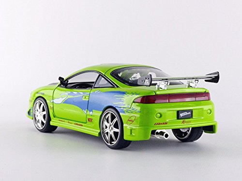 Jada Toys – 97603 Gr – Mitsubishi Eclipse – Fast and Furious – Escala 1/24 – Verde