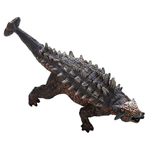 Jadpes 6 Modelo de Juguete de dinosa, Juguete Ankylosaurus Dinosaurio Auténtico Pintado a Mano Paleontólogo Modelo Aprobado Plástico Animal Home Home Mesa Decoración de Escritori