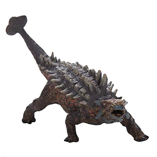 Jadpes 6 Modelo de Juguete de dinosa, Juguete Ankylosaurus Dinosaurio Auténtico Pintado a Mano Paleontólogo Modelo Aprobado Plástico Animal Home Home Mesa Decoración de Escritori