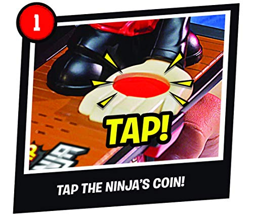 Jakks 151034 Slap Ninja - Juego rápido para 2 Jugadores, Prueba los Reflejos y la Capacidad de Respuesta, Adecuado para niños a Partir de 4 años